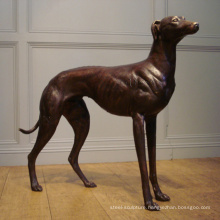 Popular Design bronze greyhound dog statues with 17 Years Foundry